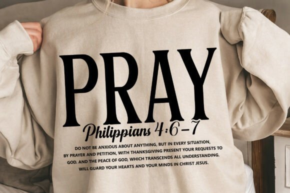 Bible Verse Pray Svg, Christian Svg Png: Faith-Based Graphics for T-Shirt Designs