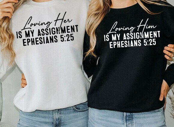 Christian Couples SVG for T-Shirt Designs & Graphics
