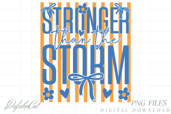 Christian SVG Stronger Than the Storm for T-Shirt Graphics
