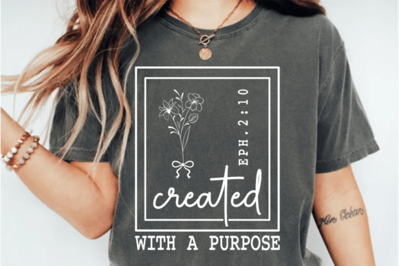 Floral Christian Graphics for T-Shirt Designs