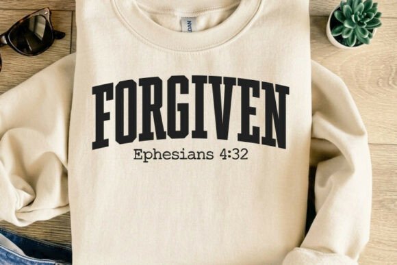 Forgiven Christian Bible Verse Tshirt: Design Review