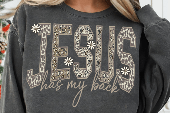 Jesus Has My Back SVG: Camo Christian Graphics for T-Shirt Designs