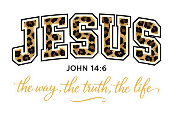 Jesus Leopard Graphics for T-Shirt Designs