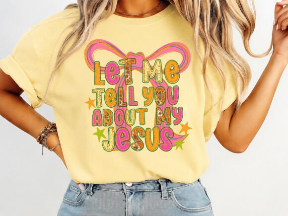 Jesus Quote Bow T-Shirt Graphics for Faith-Based Publishing