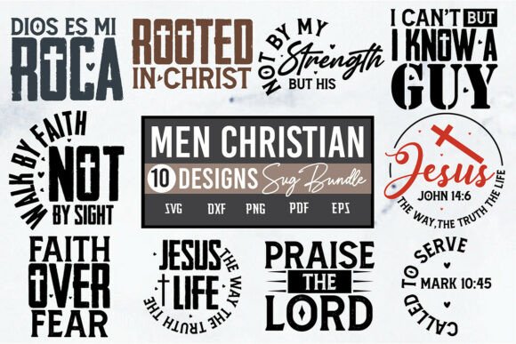 Men Christian Svg Bundle: Graphics for T-Shirt Designs