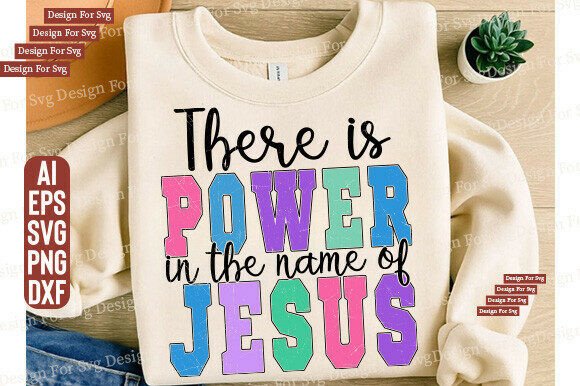 Power in Jesus Christian Coquette T-Shirt Graphics