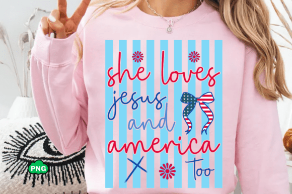 Stripes She Loves Jesus SVG: T-Shirt Designs & Graphics Review